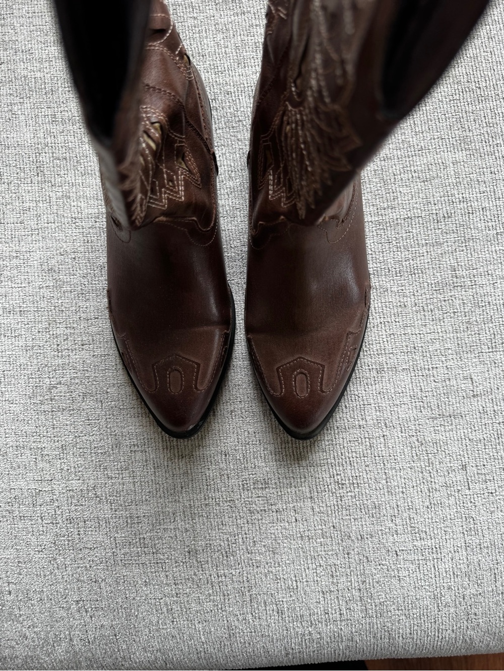 T.J.Maxx Brown Western Cowboy Boots - Picture 3 of 4